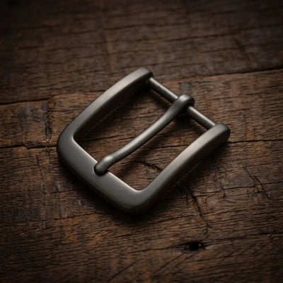 Gürtelschnalle 40 mm – gebürstetes Gun Metal – CraftPoint