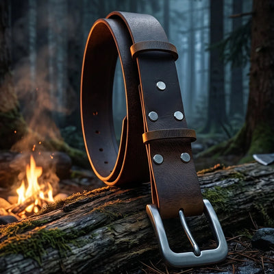 Buffalo Echtleder-Gürtel: Modell Bushcraft – 3,5-4 mm – CraftPoint