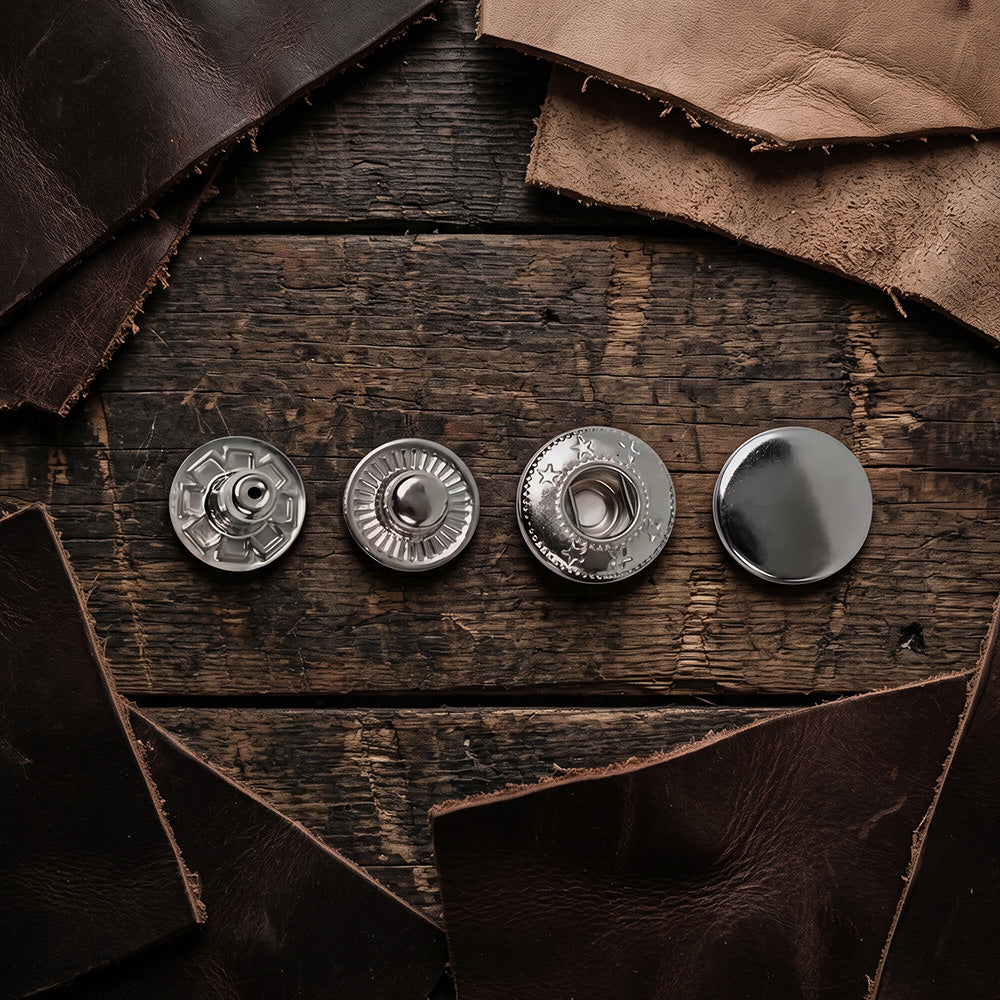 Druckknöpfe 15mm - Silber - 10 Sets – CraftPoint