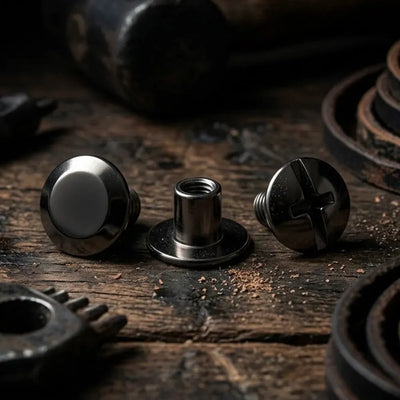 Schraubnieten 10/6mm – Schwarz-Nickel – CraftPoint