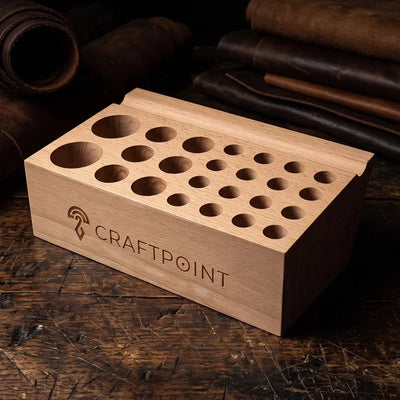 CraftPoint Organizer für Lederwerkzeug - 24 Löcher – CraftPoint