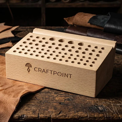 CraftPoint Lederwerkzeug-Organizer - 76 Löcher – CraftPoint