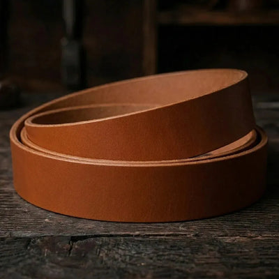 Gürtelriemen aus echtem Leder 3,0-3,5mm, 130-140cm, 15-80mm - Cognac – CraftPoint