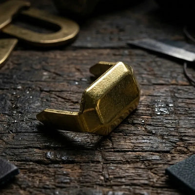 Metallklammern für Gürtelschlaufen - vermessingt - gold – CraftPoint