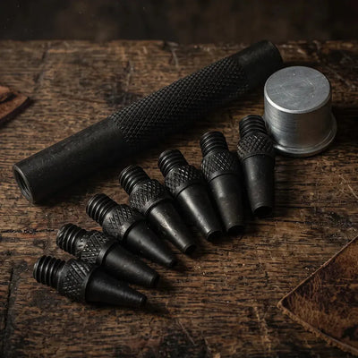 Locheisen Set für Leder - 7 Größen - 2-5mm – CraftPoint